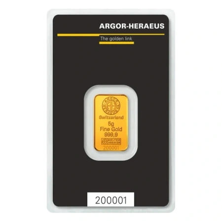 Sztaba złota ARGOR-HERAEUS/HERAEUS Kinebar 5 g