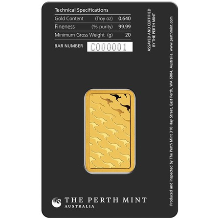 Sztaba złota LBMA 20 g
