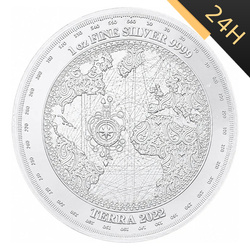 SREBRNA MONETA TERRA KULA ZIEMSKA 2022 1 oz 24H VM