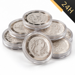 SREBRNA MONETA NIESORTOWANA W KAPSLU 1 oz 24H VM