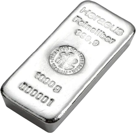 Sztaba srebra LBMA 1000 g