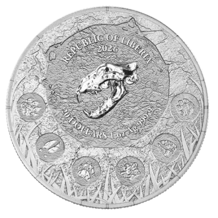 SREBRNA MONETA GERMANIA MINT MEGAFAUNA: CAVE LION 1 oz 2026 24H