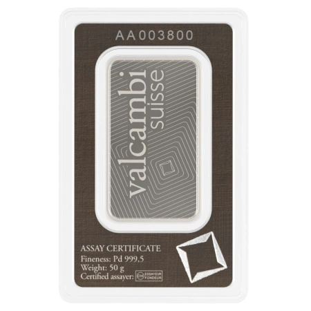 Sztaba palladowa LBMA 50 g