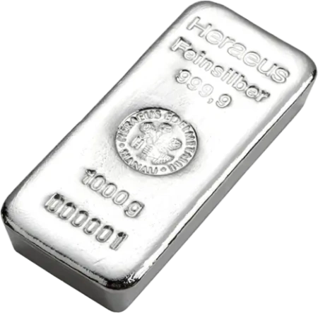 Sztaba srebra LBMA 1000 g 24H